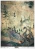 Nieodkryty magiczny świat - smok, zamek, jajo. pełnia, łąka, las, świat baśni, bajki o smokach,
